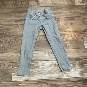 NWOT Gap Kids pinstripe/nautical jeans with elastic waist
